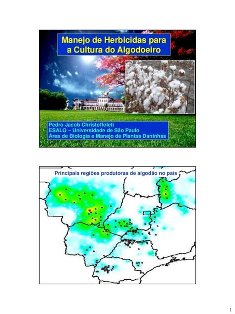 Pdf Manejo De Herbicidas Para A Cultura Do Algodoeiro Controle De