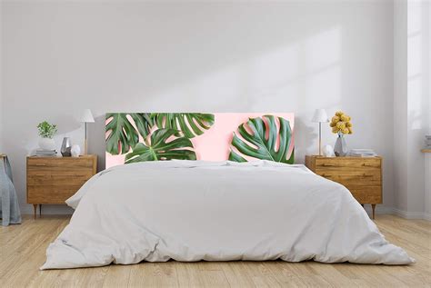 Oedim Cabecero Cama PVC Impresión Digital sin Relieve Hoja de Monstera