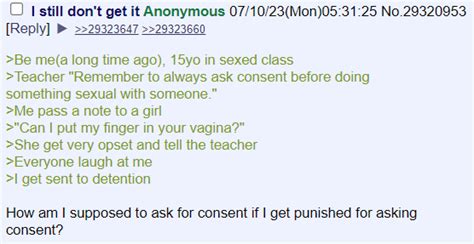 Anon Asks For Consent R Greentext