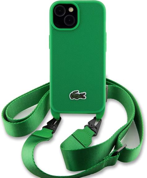 Lacoste Iconic Petit Pique Crossbody Woven Logo Kryt Pre Iphone Zelen