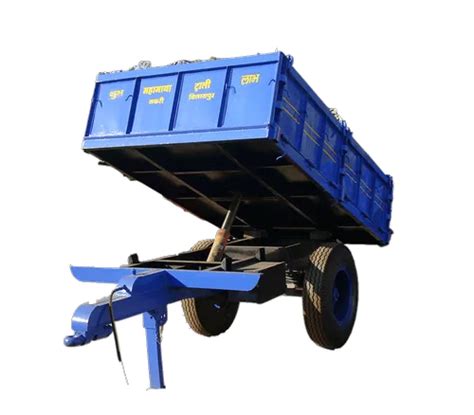 Mild Steel Ton Hydraulic Tractor Trolley For Agriculture Size