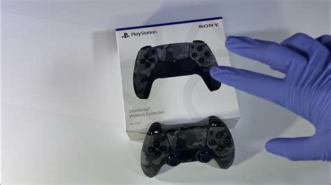 Sony Ps Dualsense Gray Camouflage Controller Unboxing Youtube