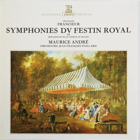 Виниловая пластинка ВИНТАЖ FRANCOIS FRANCOEUR SYMPHONIES DU FESTIN