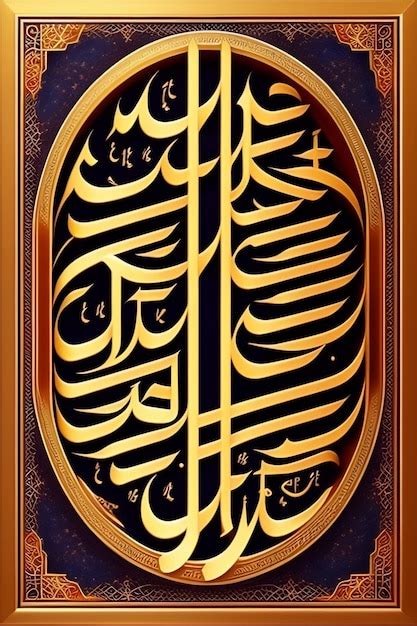 Premium Ai Image Islamic Calligraphy Design