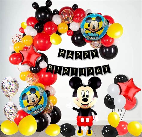 Book This Simple Yet Elegant Mickey Mouse Birthday Surprise Decor For