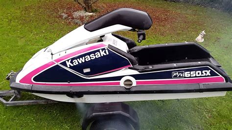 Kawasaki Js 650sx Stand Up Jet Ski 2 Stroke Youtube