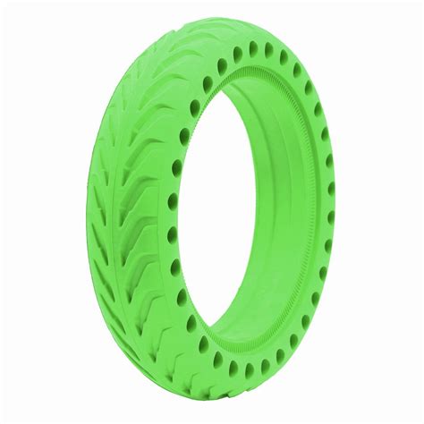 Rueda Maciza 8 5x2 Agujereada VERDE Para Xiaomi Nedong Emove