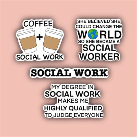 Social Work Sticker Pack Stickers Social Work Social Etsy