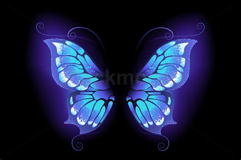 Glowing Butterfly Wings Illustration Par Blackmoon9 · Creative Fabrica