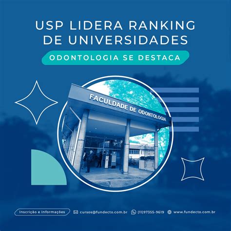 USP Lidera Ranking De Universidades ODONTOLOGIA SE DESTACA FUNDECTO