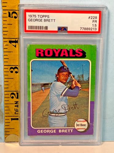 1975 Topps George Brett Kansas City Royals 228 PSA 1 5 FAIR EBay