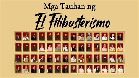 Mga Tauhan Ng El Filibusterismo Youtube