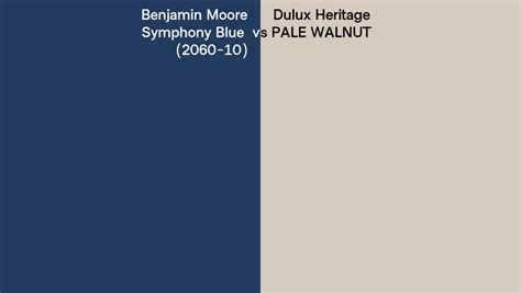 Benjamin Moore Symphony Blue Vs Dulux Heritage Pale Walnut