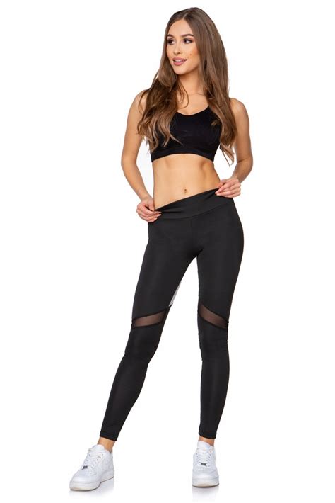 Sportowe Legginsy Getry Fitness Serce Fgy Xl