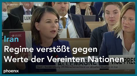 Annalena Baerbock Auf Dem Uno Menschenrechtsrat Zur Situation Im Iran