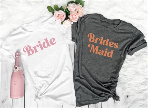 Retro Bride Shirtbridesmaid Shirtsbachelorette Party Etsy