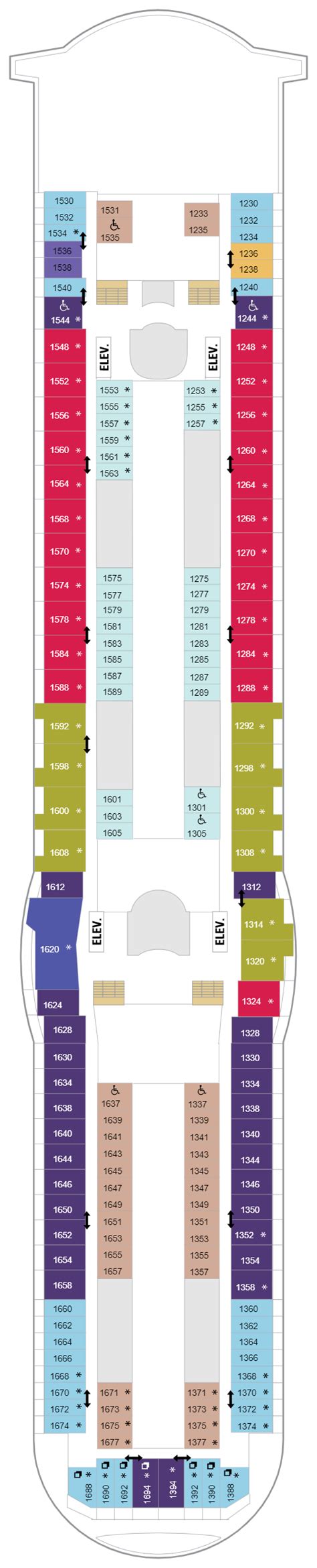 Adventure Of The Seas Deck Plan Deck 10 Rol Cruise