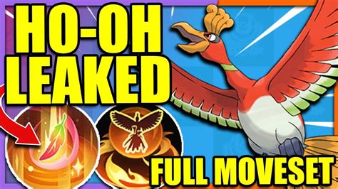 Ho Oh Can Revive The Entire Team Moveset Leaked Pokemon Unite Youtube