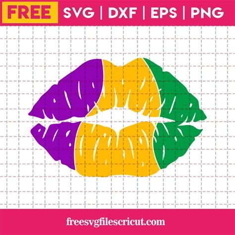 Lips Mardi Gras Svg Free Free Svg Files For Cricut