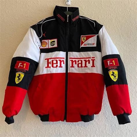 Vintage S Style Ferrari Racing Jacket Handmade Depop