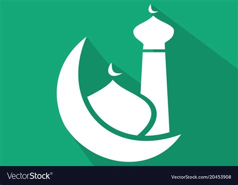 Mosque islamic icon Royalty Free Vector Image - VectorStock