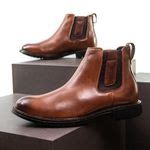 Bota Masculina Faway Chelsea Bull Tan Faway Handmade Shoes