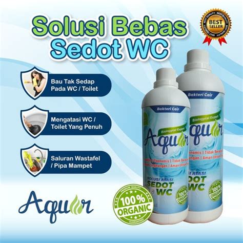 Jual Bakteri Pengurai Tinja Kuras WC Tanpa Sedot Toilet Kloset WC AQUAR