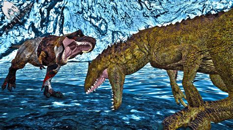 Indominus Rex Dinossauro Híbrido Caçando Tiranossauros Rex The Isle Youtube