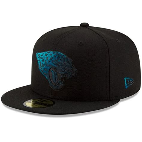 Jacksonville Jaguars New Era Color Dim 59FIFTY Fitted Hat Black