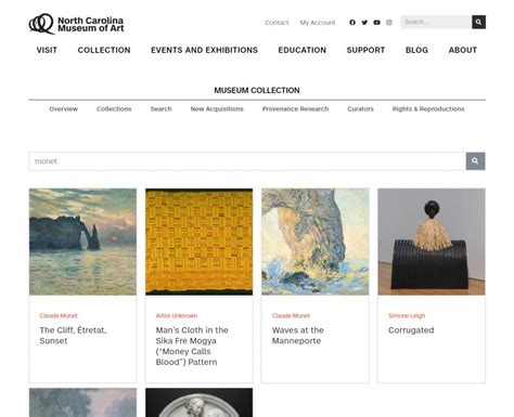 North Carolina Museum Of Art Website Design Case Study Cuberis