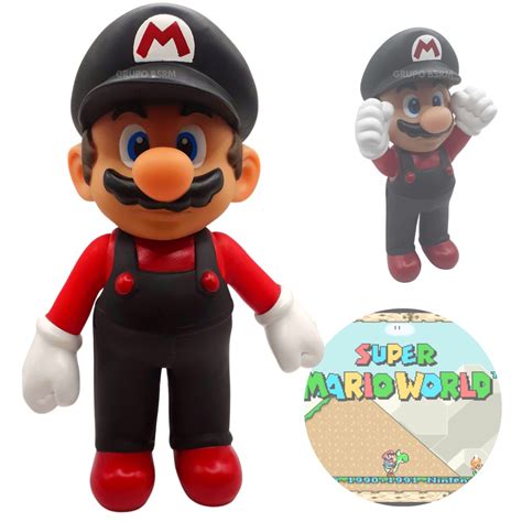 Boneco Personagem Super Mario Bros Articulavel Cole O Jogos Submarino