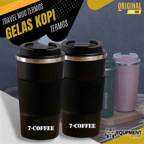 Jual TRAVEL MUG TERMOS KOPI GELAS AIR MINUM Tahan Panas Termos Coffee