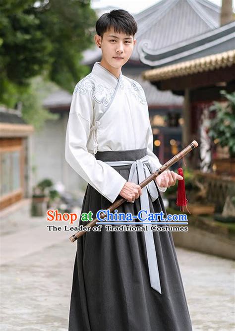 Han Dynasty Original Men Traditional Hanfu Costume Male Chinese Ancient Tang Dynasty Clothing