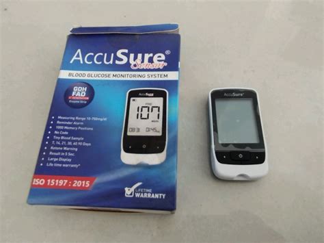 Accusure Blood Sugar Monitors Glucometer For Hospital At Rs 770piece