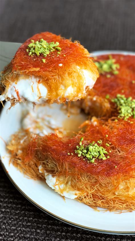 Knafeh Recipe Recipe Easy Knafeh Recipe Kunafa Recipe Middle Eastern Recipes