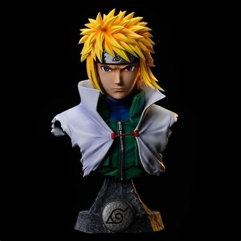 Figurine Buste Naruto Minato Namikaze PVC de haute qualité 16 cm