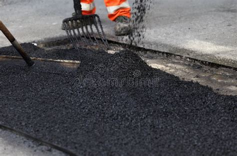 Pavement Repair Stock Photo Image Of Patching Hole 18728260