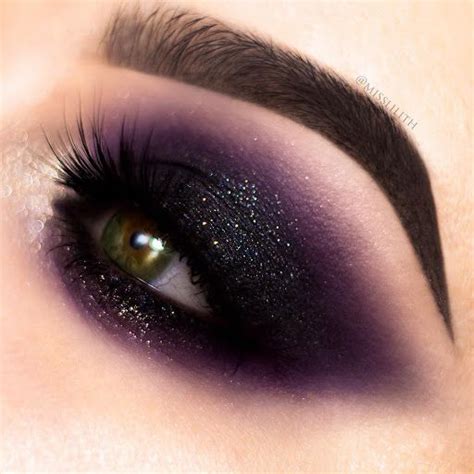 Black Smoky Eye Makeup Look Purple Eye Makeup Smoky Eye Makeup