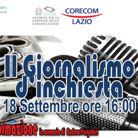 Corso Per Giornalisti Corecom Lazio