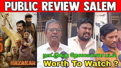 Razakar Movie Public Talk Razakar Movie Review Tamil Razakar Review