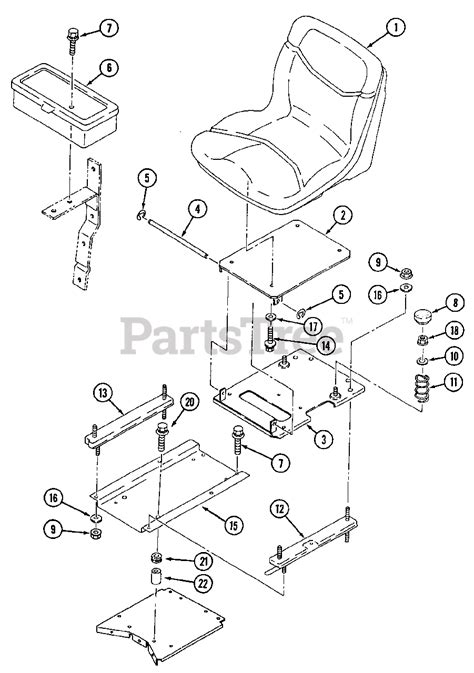 Cub Cadet 7235 544 444d100 Cub Cadet Compact Tractor Seat And Tool