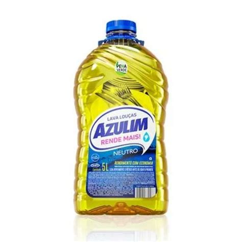 LAVA LOUCAS DETERGENTE AZULIM NEUTRO 5 LITROS