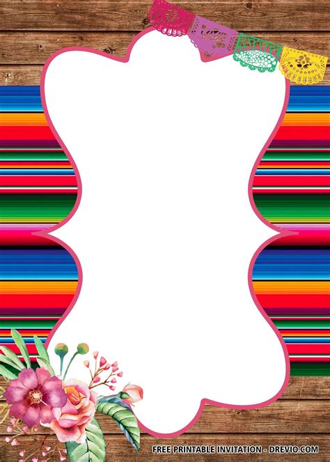 Mexican Fiesta Invitation Template Free ~ Addictionary