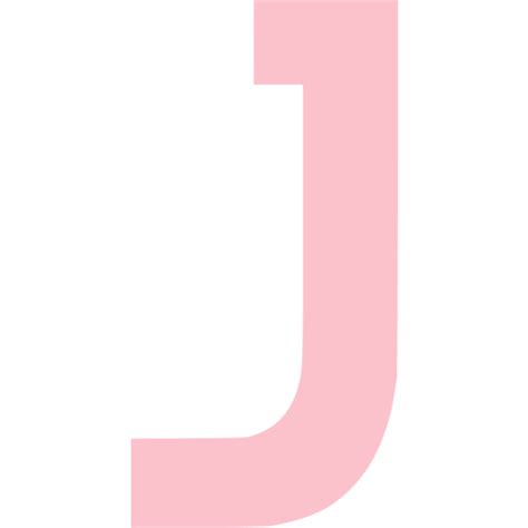 The Letter J In Pink