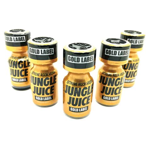 5 X 10ml Jungle Juice Gold Poppers