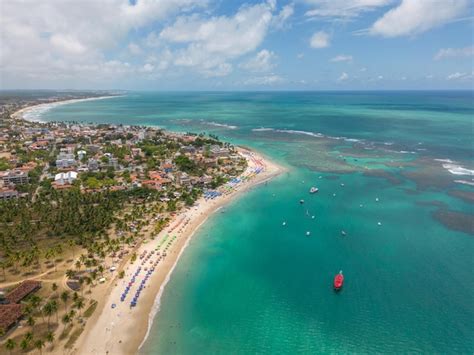 Premium Photo Aerial View Of Porto De Galinhas Beach In The City Of