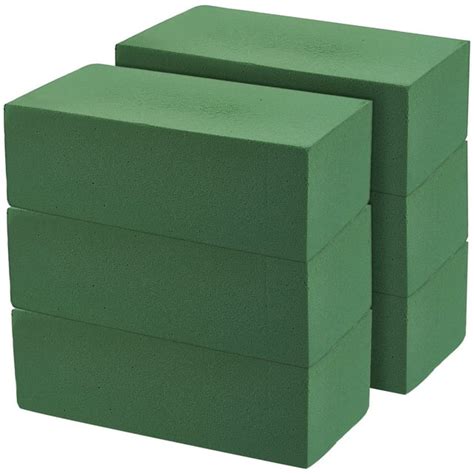 6 Pack Floral Foam Blocks Wet Foam Bricks For Florists Crafts Fresh