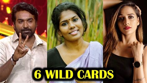 6 WILDCARDS CONTESTANTS LIST ஒர நளல 2 Nov 2024 BIGG BOSS 8