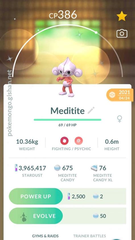 Meditite - Pokemon Go