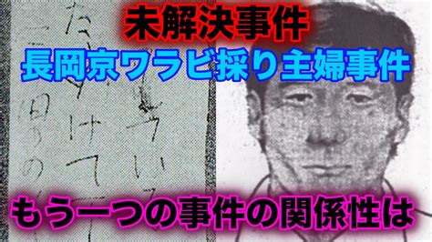 未解決 長岡京ワラビ採り主婦事件 3人の主婦 Youtube